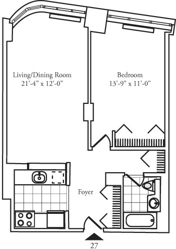 Residence 27 floors 3-8