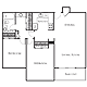 2 Bedroom B Floorplan Image