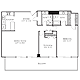 2 Bedroom - Tower Floorplan Image