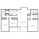 3 Bedroom Large Floorplan Image
