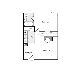 1 Bedroom B2 Floorplan Image