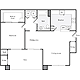 1 Bedroom A Floorplan Image