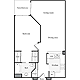 1 Bedroom A Floorplan Image