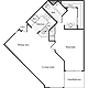 1 Bedroom C Floorplan Image