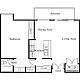1 Bedroom E Floorplan Image