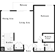 1 Bedroom F Floorplan Image