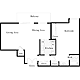 1 Bedroom H Floorplan Image