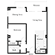 1 Bedroom B Floorplan Image