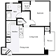 1 Bedroom A Floorplan Image