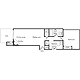 1 Bedroom C (HS) Floorplan Image