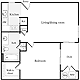 1 Bedroom A Floorplan Image