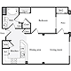 1 Bedroom A Floorplan Image
