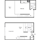 1 Bedroom B Floorplan Image