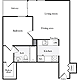 1 Bedroom D Floorplan Image