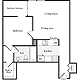 1 Bedroom C Floorplan Image