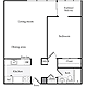 1 Bedroom J Floorplan Image
