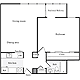 1 Bedroom K Floorplan Image