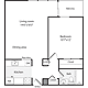 1 Bedroom L Floorplan Image