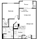 1 Bedroom B Floorplan Image