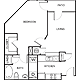 One Bedroom C Floorplan Image