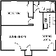 One Bedroom Floorplan Image
