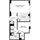 1 Bedroom L Floorplan Image