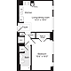 1 Bedroom H Floorplan Image