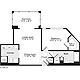 1 Bedroom T Floorplan Image