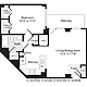 1 Bedroom K Floorplan Image