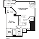 1 Bedroom P Floorplan Image