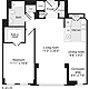 1 Bedroom JJ Floorplan Image
