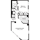 1 Bedroom O Floorplan Image