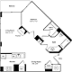 1 Bedroom I Floorplan Image