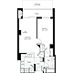 1 Bedroom F Floorplan Image