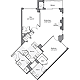 1 Bedroom O Floorplan Image