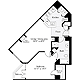 1 Bedroom H Floorplan Image