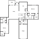 2D -1st floor with den and attached garage Floorplan Image