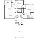 2B -1st floor with attached garage Floorplan Image