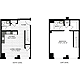 1 Bedroom AA Floorplan Image