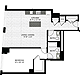1 Bedroom DD Floorplan Image