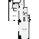 1 Bedroom GG Floorplan Image