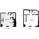 1 Bedroom JJ Floorplan Image