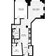 1 Bedroom PP Floorplan Image