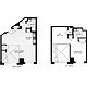 1 Bedroom QQ Floorplan Image