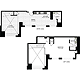 1 Bedroom UU Floorplan Image