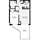 1 Bedroom A Floorplan Image
