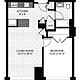 1 Bedroom F Floorplan Image