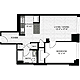1 Bedroom E Floorplan Image
