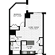 1 Bedroom J Floorplan Image