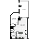 1 Bedroom I Floorplan Image